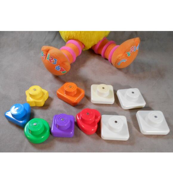 Sesame Street Play & Teach Big Bird Plush Works READ TYCO 1999 Vintage - Picture 8 of 10